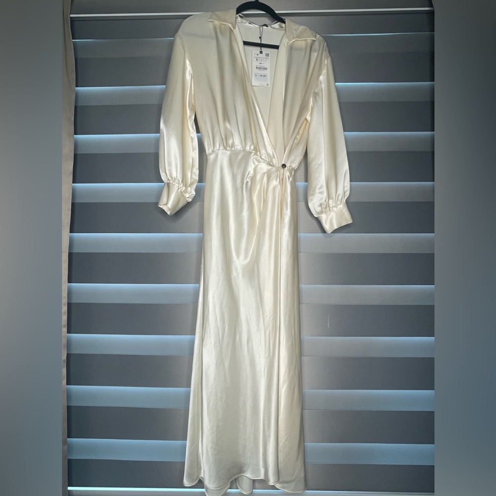 ZARA satin dress